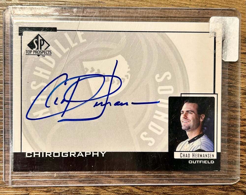 Chad Hermansen 2000 SP Top Prospects Chirography Autograph Card